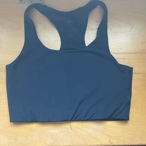 Girlfriend Collective Navy Sports Bra